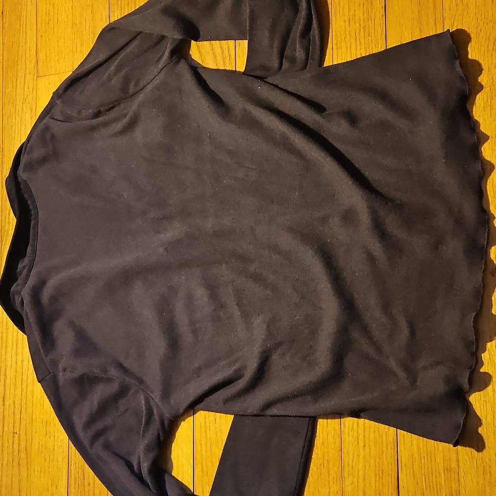 Bill Blass Knit Pullover Velvet Collar Petite Med - Picture 3 of 10